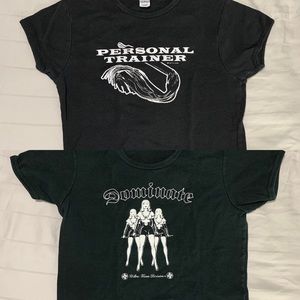 Lot of two domination Tshirts